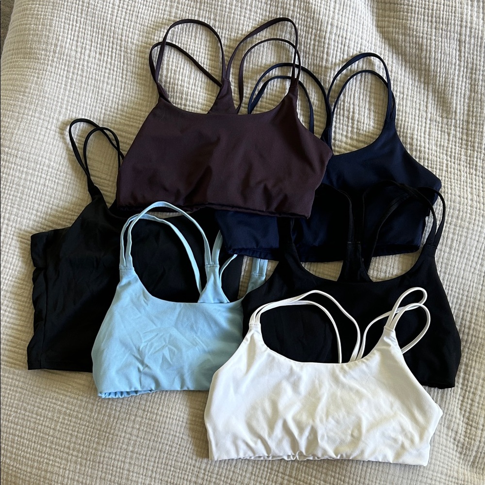 Set of 6 low impact Principal sports bras